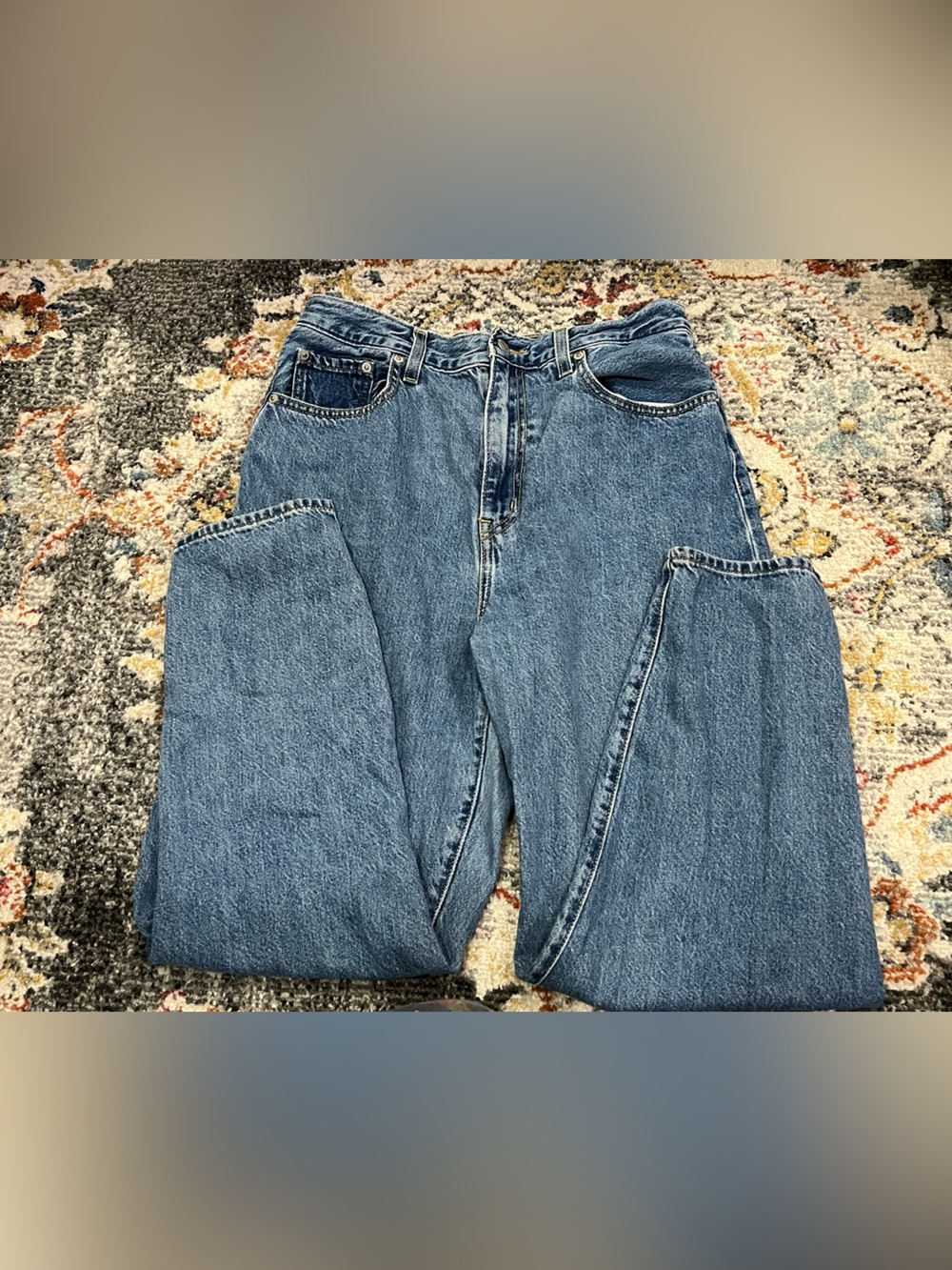 Levi's Straight Leg Jeans in Classic Blue Denim
